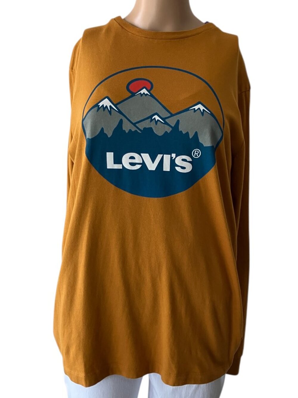 Levi's Long Sleeve Snow Capped Mountain T-Shirt
